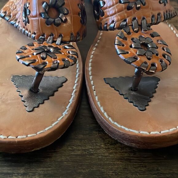 Palm Beach Sandals Croc Sandals Size 7 made in USA/ excellent - Picture 3 of 6